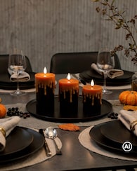 Produktabbildung für Stumpenkerzen "Halloween", 3tlg.