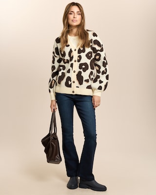 Produktabbildung 3 für Strickjacke mit Leojacquard
