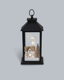 Produktabbildung für LED Outdoor Laterne mit Winterlandschaft