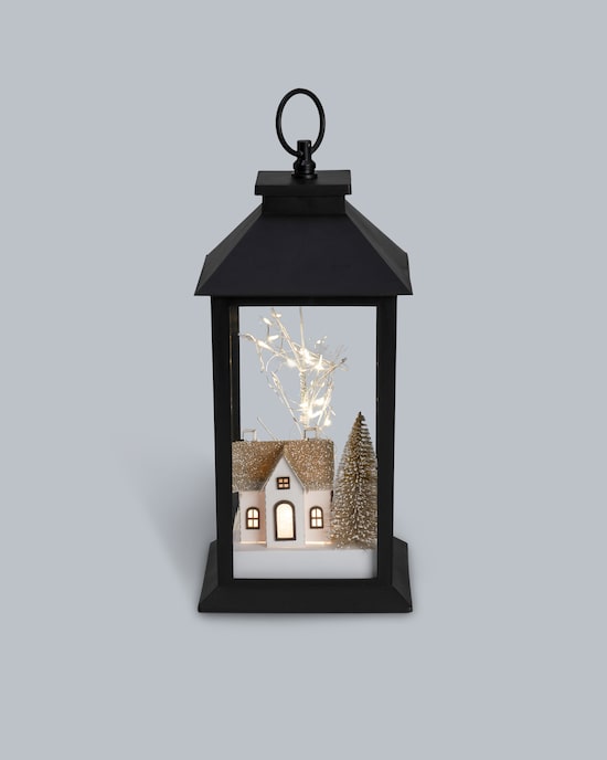Produktabbildung für LED Outdoor Laterne mit Winterlandschaft
