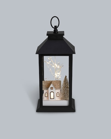 Produktabbildung für LED Outdoor Laterne mit Winterlandschaft