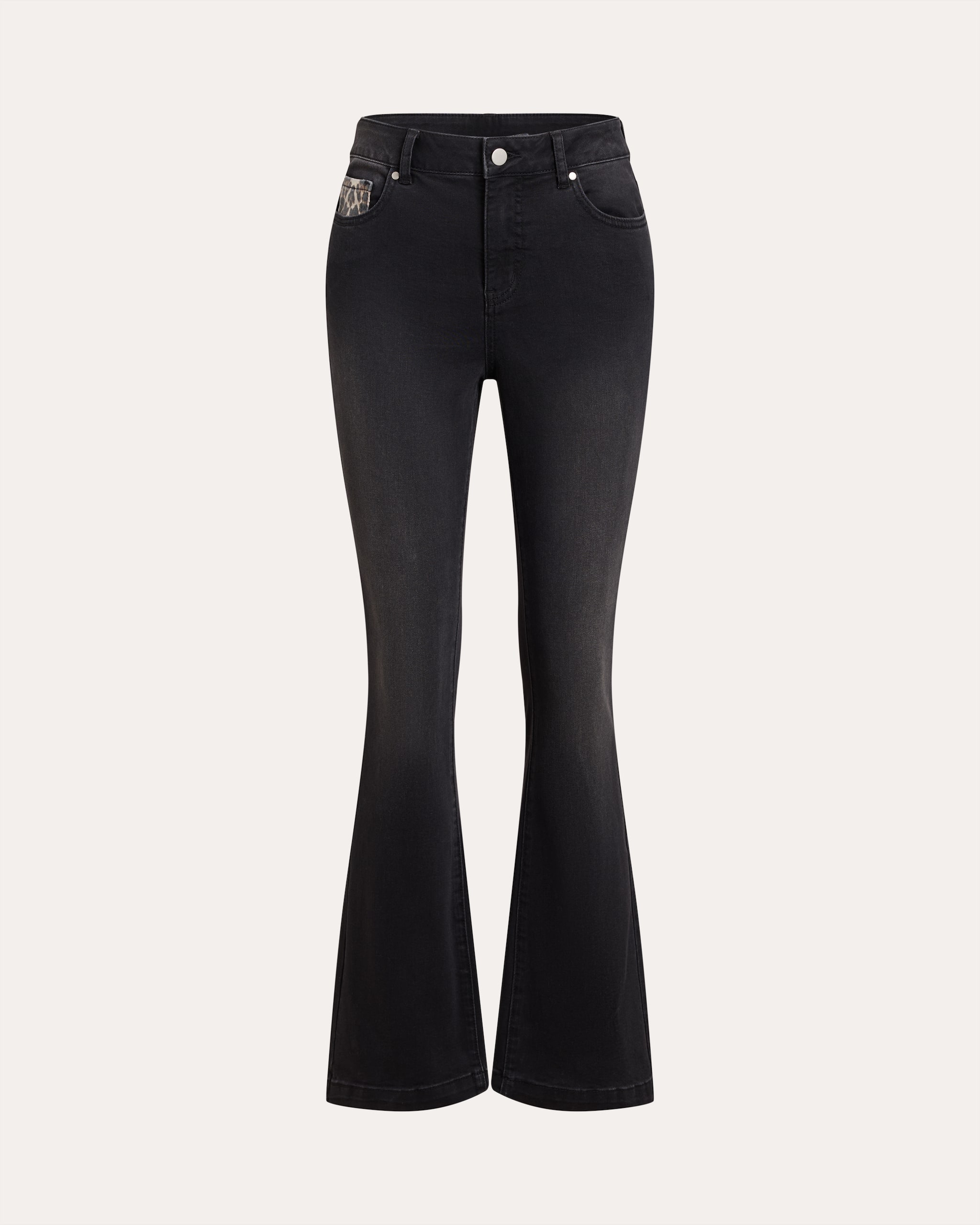 Produktabbildung für Bootcut Jeans mit Leo-Detail