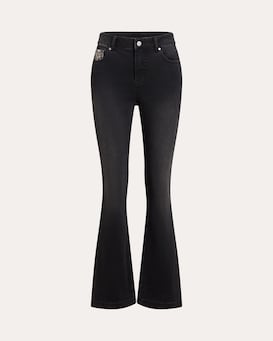 Produktabbildung für Bootcut Jeans mit Leo-Detail
