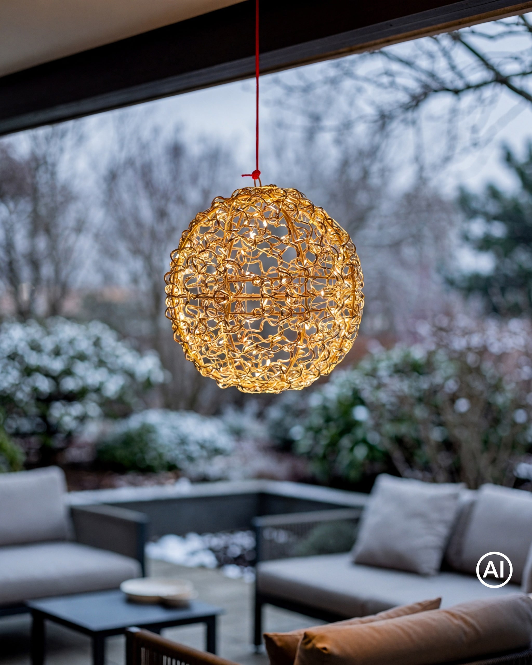 Produktabbildung für Outdoor LED-Kugel "Draht"