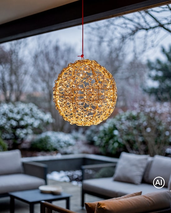Produktabbildung für Outdoor LED-Kugel "Draht"