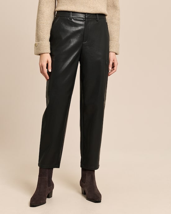 Produktabbildung für Relaxed-fit Hose aus veganem Leder