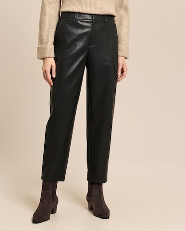 Produktabbildung für Relaxed-fit Hose aus veganem Leder