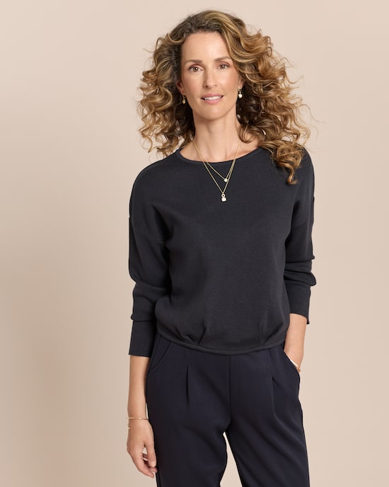Produktabbildung für Pullover mit Falte am Saum