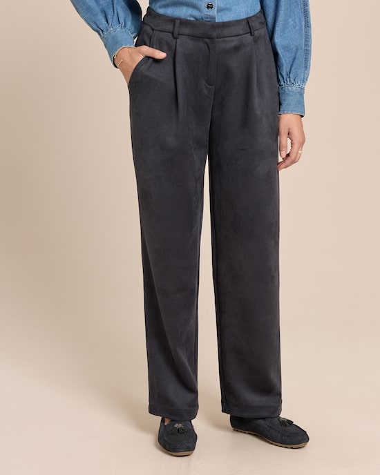 Produktabbildung für Velours-Stretch Hose mit Falte