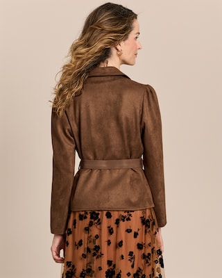 Produktabbildung 4 für Lederimitatjacke mit Schleifengürtel