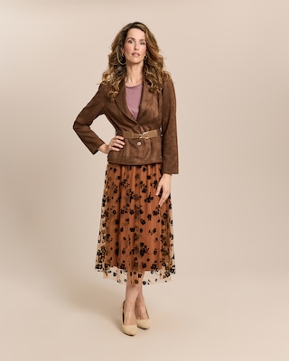 Produktabbildung 3 für Lederimitatjacke mit Schleifengürtel