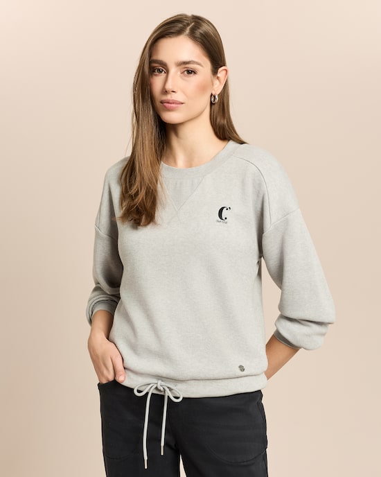 Produktabbildung für Sweatshirt mit Tunnelzug