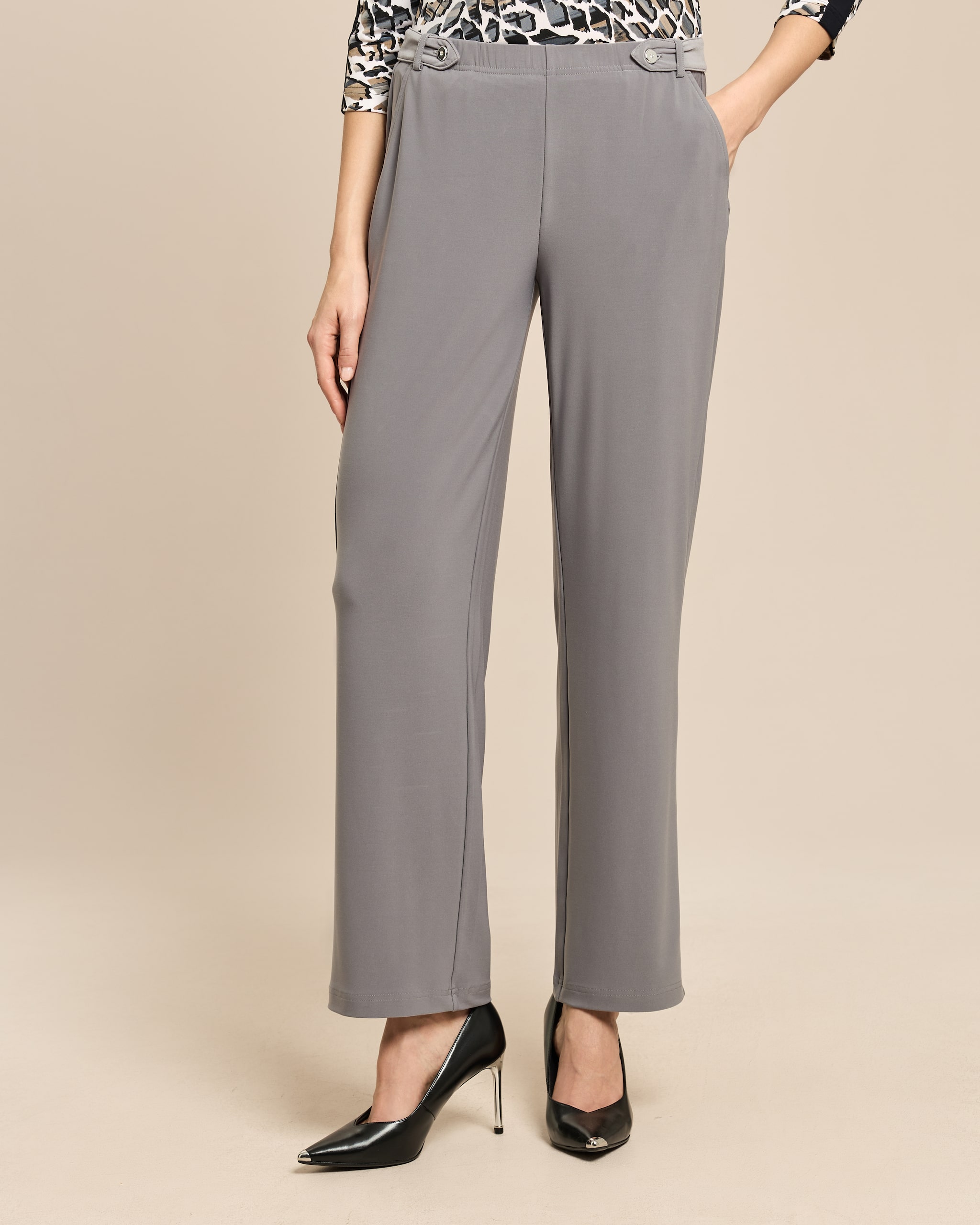 Produktabbildung für Straight Leg Schlupfhose mit Bundriegel