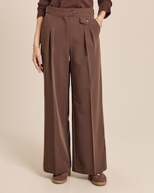 Produktabbildung für Wide Leg Hose mit Bundfalte
