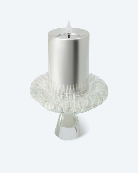 Produktabbildung für LED-Kerzenständer mit Glashalter, 2tlg.