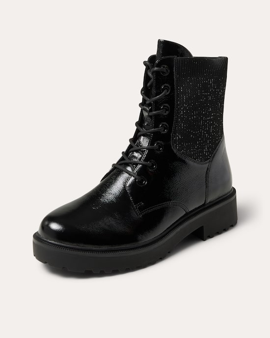 Produktabbildung für Stiefelette mit Strickeinsatz