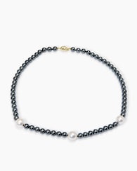 Produktabbildung für Collier Hämatit 6,0 mm & MK-Perlen 10 mm