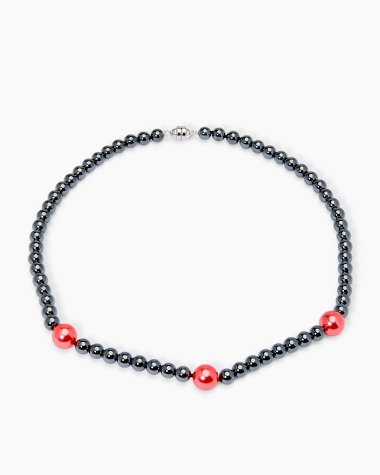 Produktabbildung für Collier Hämatit 6,0 mm & MK-Perlen 10 mm