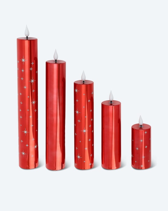 Produktabbildung für XXL LED-Kerzen "Shiny", 5tlg.