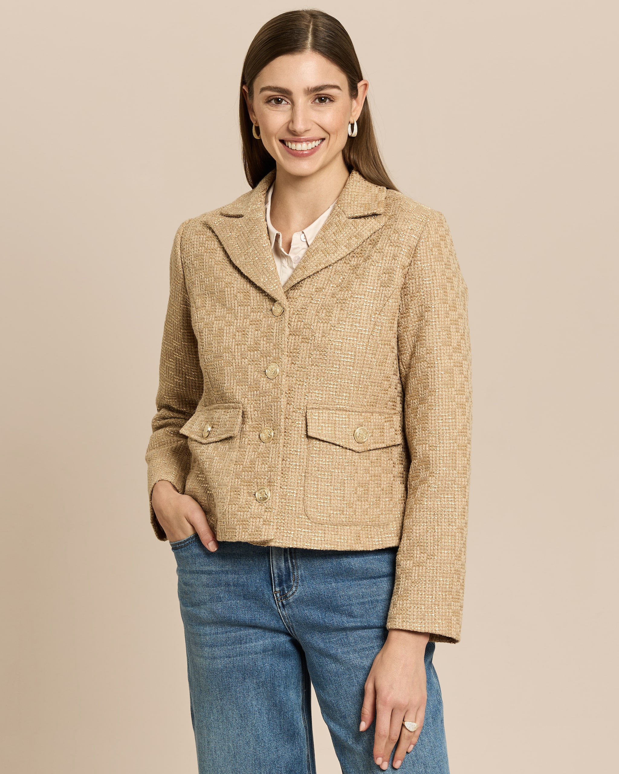 Produktabbildung für "Couture" Blazerjacke aus Bouclé