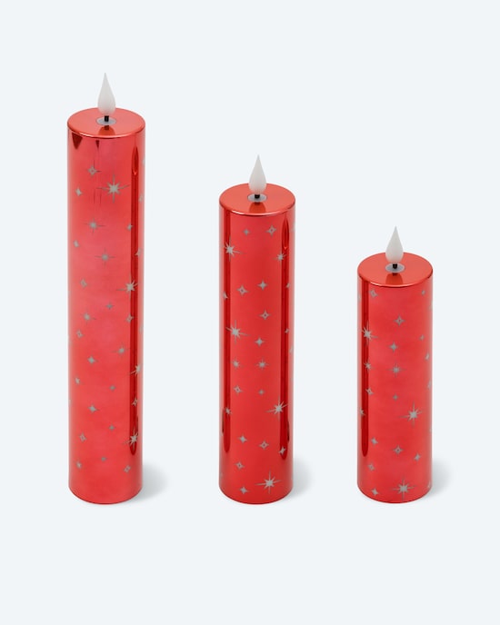 Produktabbildung für LED-Kerzen "Shiny", 3tlg.