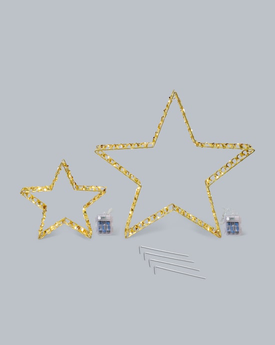 Produktabbildung für LED-Stern, 2tlg.