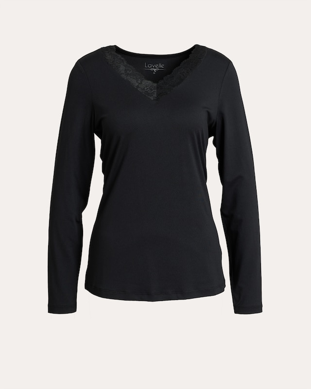 Produktabbildung für Langarmshirt mit elastischer Spitze