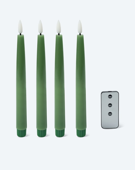 Produktabbildung für Stabkerzen mit LED-Draht, 4tlg.