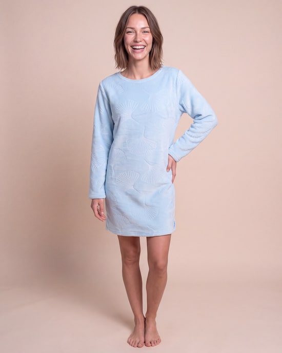 Produktabbildung für Soft Fleece-Nachthemd mit Grafik