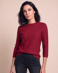 Produktabbildung für Glow Pullover mit Strassdeko
