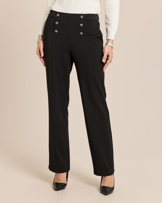 Produktabbildung für Straight Leg Hose mit Knöpfen