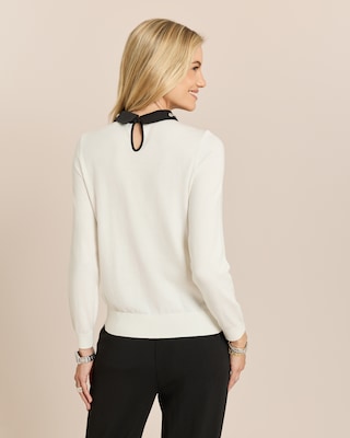 Produktabbildung 4 für Pullover mit Zierkragen und Schleife