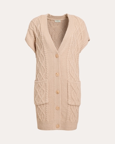 Produktabbildung für Strickhülle mit Zopfmuster