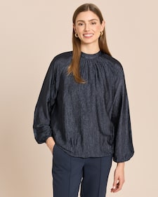 Produktabbildung für Bluse mit Stehkragen