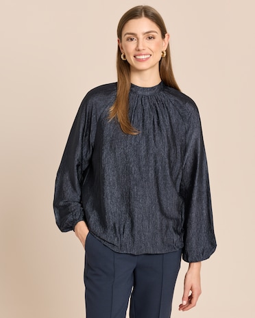 Produktabbildung für Bluse mit Stehkragen