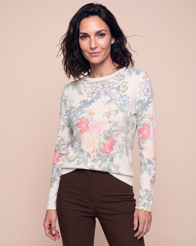Soft Pullover Rosenranken