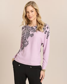 Produktabbildung für Pullover mit Ornamentmuster