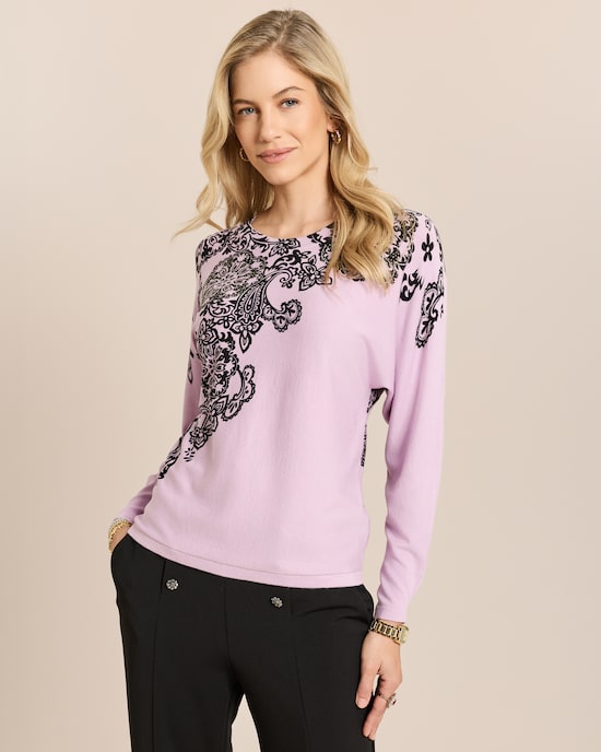 Produktabbildung für Pullover mit Ornamentmuster