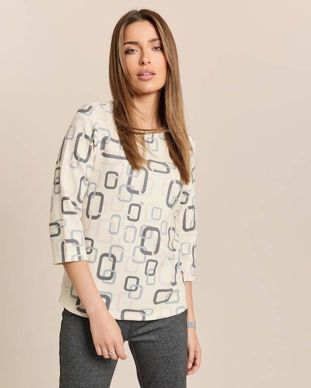 Sweatshirt mit Alloverdruck