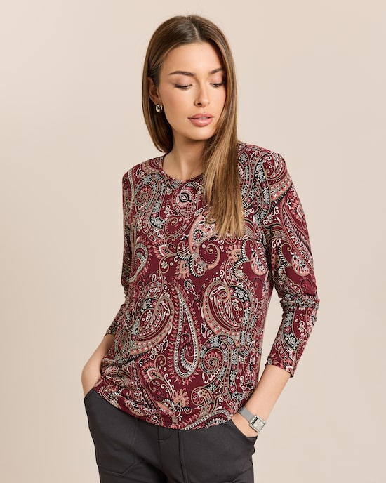 Produktabbildung für Shirt mit Paisley-Druck