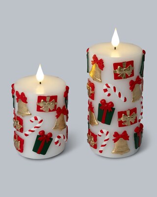 Produktabbildung 2 für Stumpenkerzen „Weihnachtsmotive