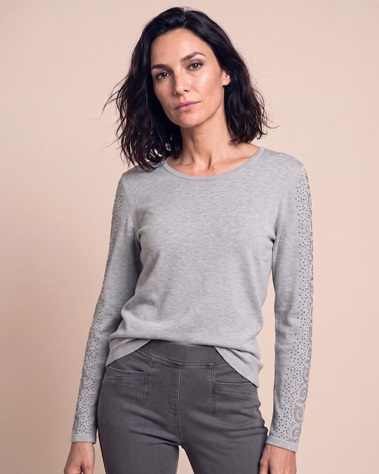 Produktabbildung für Pullover Glow mit Strassdeko