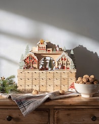Produktabbildung für Holz-Adventskalender "Wichtel"