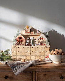 Produktabbildung für Holz-Adventskalender "Wichtel"