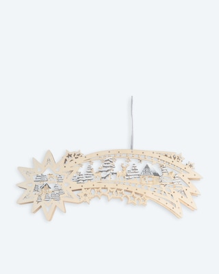 Produktabbildung 1 für Holz-Sternschnuppe "Winterwald"