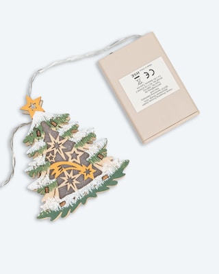 Produktabbildung 3 für LED Holz-Lichterkette "Weihnachtsbäume"