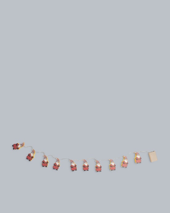 Produktabbildung für LED Holz-Lichterkette Weihnachtsmänner