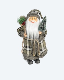 Produktabbildung für Weihnachtsmann-Figur mit LED-Baum