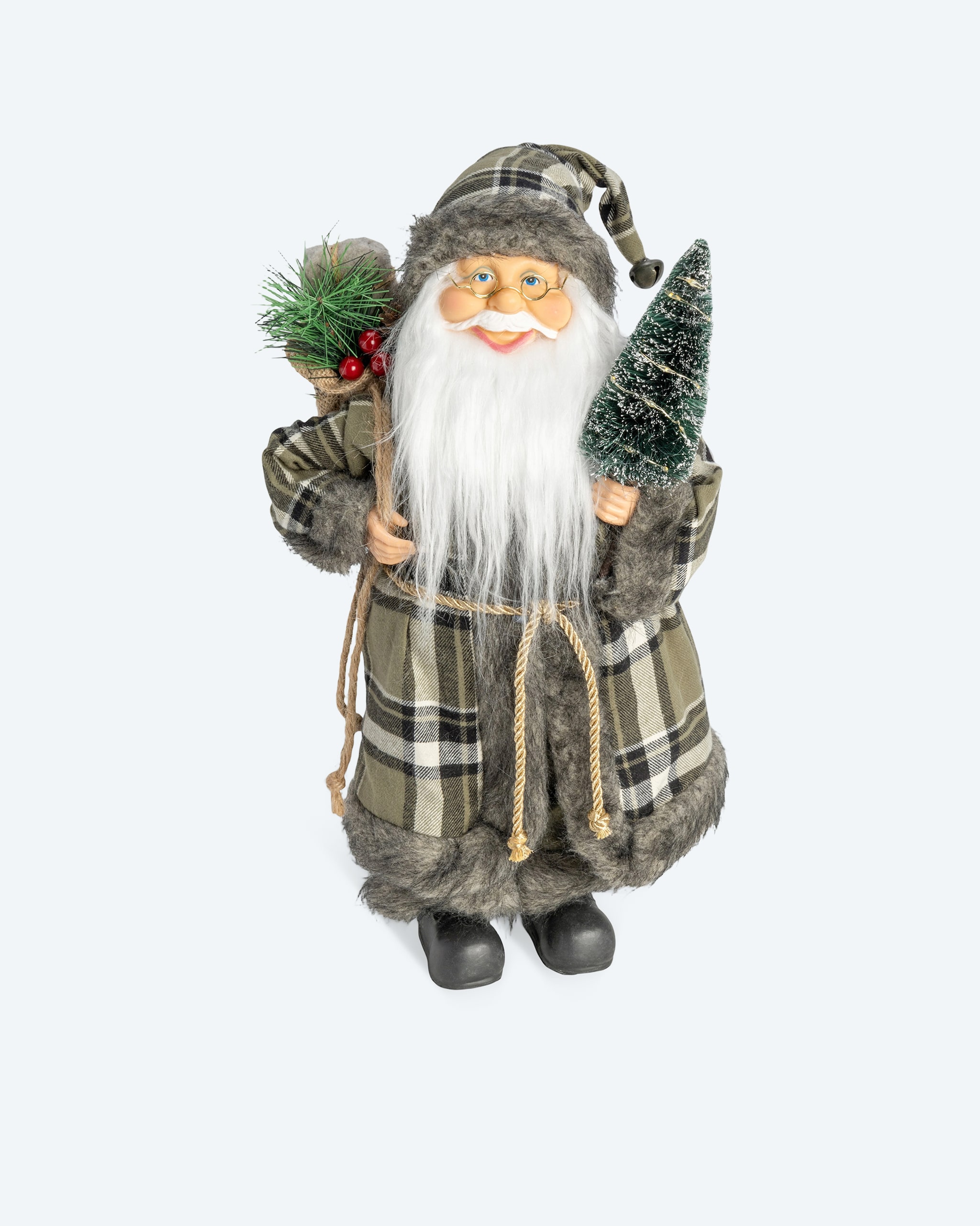 Produktabbildung für Weihnachtsmann-Figur mit LED-Baum