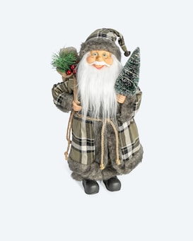 Produktabbildung für Weihnachtsmann-Figur mit LED-Baum